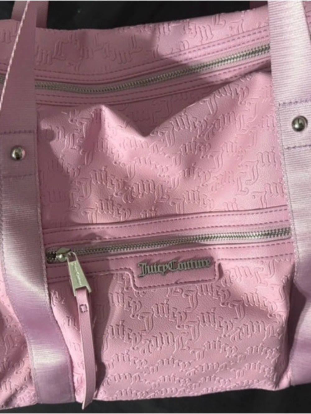 Juicy Couture Light Pink Embossed Logo Tote